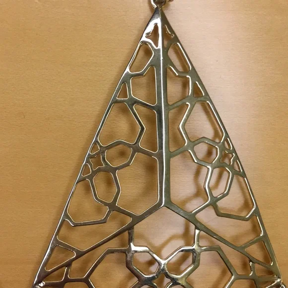 Iconic & Rare Kendra Scott Oversized Stylized Logo Statement Earrings, Gold - Picture 6 of 9